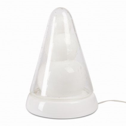 Skleněná lampa "Sněhulák"