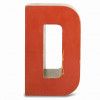 Dřevěné písmeno "D"