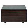 Leather footstool