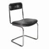 Black leather chair